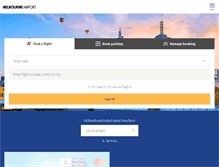 Tablet Screenshot of melbourneairport.com.au